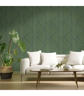 Papier peint PURE VERT CANOPEE - Collection Alchimie - CASADECO - Ref. ALMI89907622