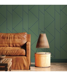 Papier peint PURE VERT CANOPEE - Collection Alchimie - CASADECO - Ref. ALMI89907622