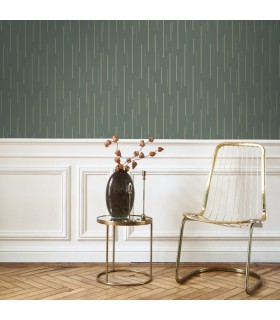 Papier peint SUSPENSION VERT TAIGA - Collection Alchimie - CASADECO - Ref. ALMI89917233