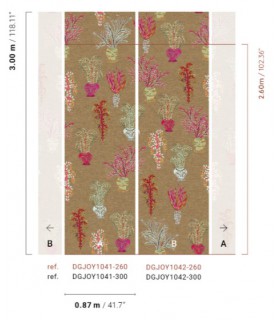 Papier Peint BOUQUET  PUNCH DGJOY1042 300 - Collection JOY - MASUREEL - REF. DGJOY1042 300