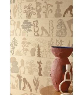 Papier Peint GAUDIA IVORY DGJOY2011 260 - Collection JOY - MASUREEL - REF. DGJOY2011 260