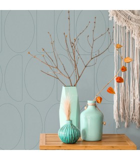 Papier peint LEGERETE BLEU CIEL - Collection Alchimie - CASADECO - Ref. ALMI89926417