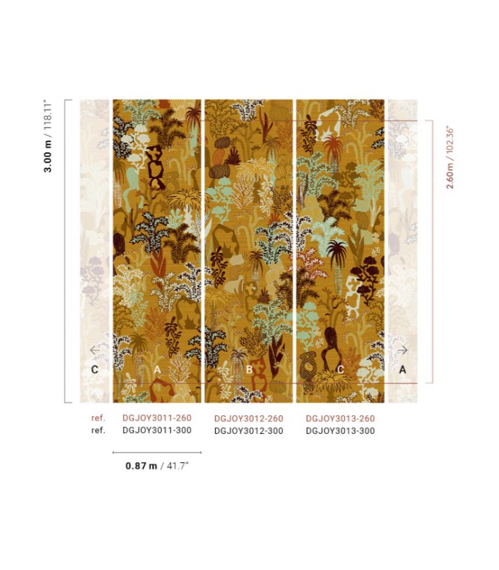 Papier Peint BAYA FAWN DGJOY3013 300 - Collection JOY - MASUREEL - REF. DGJOY3013 300