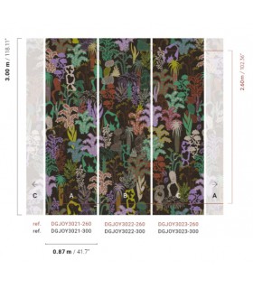 Papier Peint BAYA HEATHER DGJOY3022 300 - Collection JOY - MASUREEL - REF. DGJOY3022 300