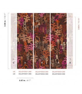 Papier Peint BAYA PUNCH DGJOY3033 300 - Collection JOY - MASUREEL - REF. DGJOY3033 300