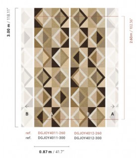 Papier Peint LUNCA IVORY DGJOY4011 260 - Collection JOY - MASUREEL - REF. DGJOY4011 260