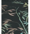 Papier peint Erismann, Collection Martinique - Intissé grainé, Décor : BAMBOU FOND NOIR
