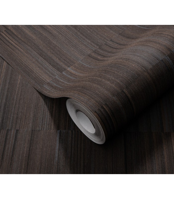 Papier peint Erismann, Collection Martinique - Intissé grainé, Décor : OXIDIZED MARRON