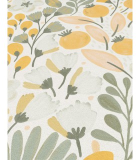 Papier peint Erismann - La Terrasse floral jaune - 1051807