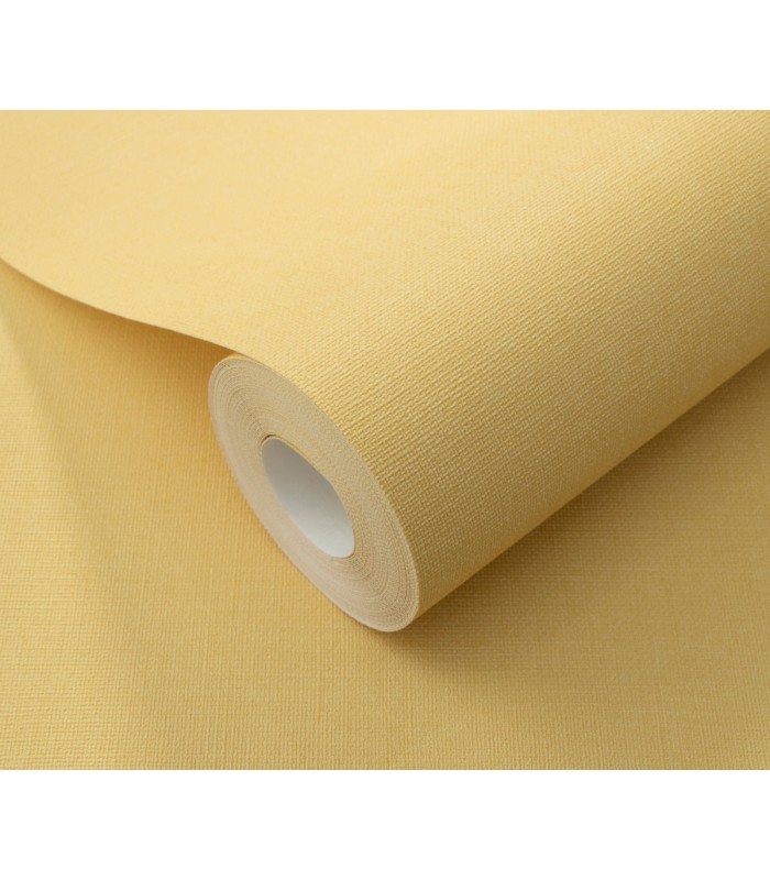 Papier peint Erismann - La Terrasse - uni effet textile jaune sable - 1026203