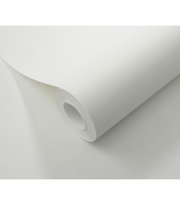 Papier peint Erismann - La Terrasse uni effet textile blanc écru - 1026225