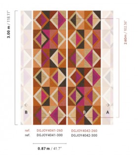 Papier Peint LUNCA PUNCH DGJOY4041 260 - Collection JOY - MASUREEL - REF. DGJOY4041 260