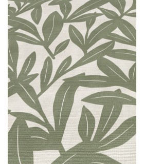 Papier peint Erismann - La Terrasse - feuillage vert sauge - 1052107
