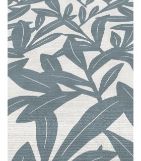 Papier peint Erismann - La Terrasse feuillage bleu gris - 1052108