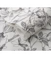 Papier peint Erismann - La Terrasse floral - noir et blanc - 1051915