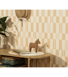 Papier peint Erismann - La Terrasse géométrique - beige écru - 1052004
