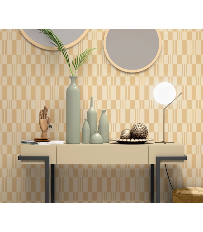 Papier peint Erismann - La Terrasse géométrique - beige écru - 1052004