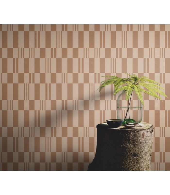 Papier peint Erismann - La Terrasse géométrique beige - 1052011