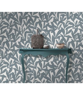 Papier peint Erismann - La Terrasse feuillage bleu gris - 1052108