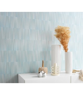 Papier peint Erismann, Collection Martinique - Intissé grainé, Décor : OXIDIZED VERT D´EAU