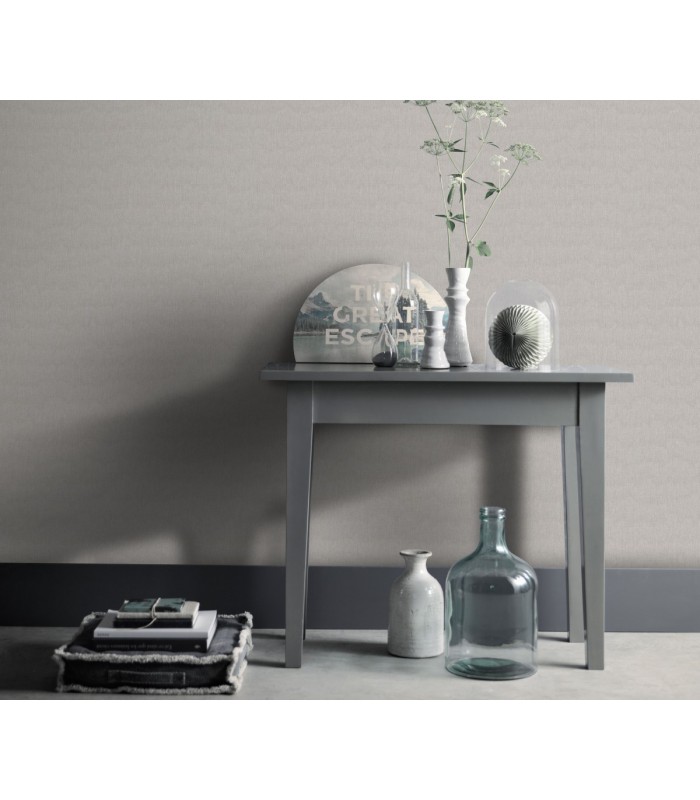 Papier peint Erismann, Collection Martinique - Intissé grainé, Décor : OXIDIZED MARRON