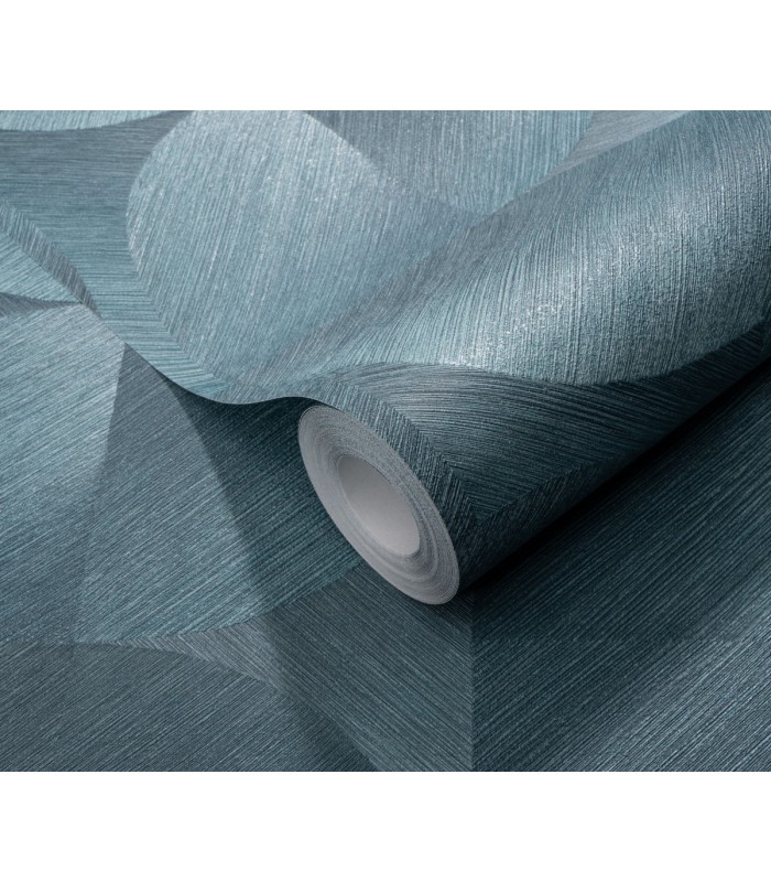 Papier peint Erismann, Collection Martinique - Intissé grainé, Décor : HARMONY BLEU