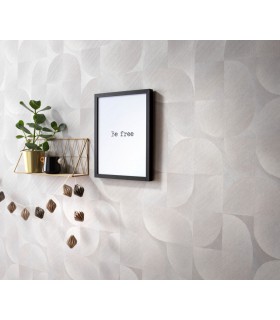 Papier peint Erismann, Collection Martinique - Intissé grainé, Décor : HARMONY GRIS