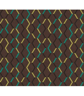 Papier Peint ZIGZAG UMBER JOY003 - Collection JOY - MASUREEL - REF. JOY003
