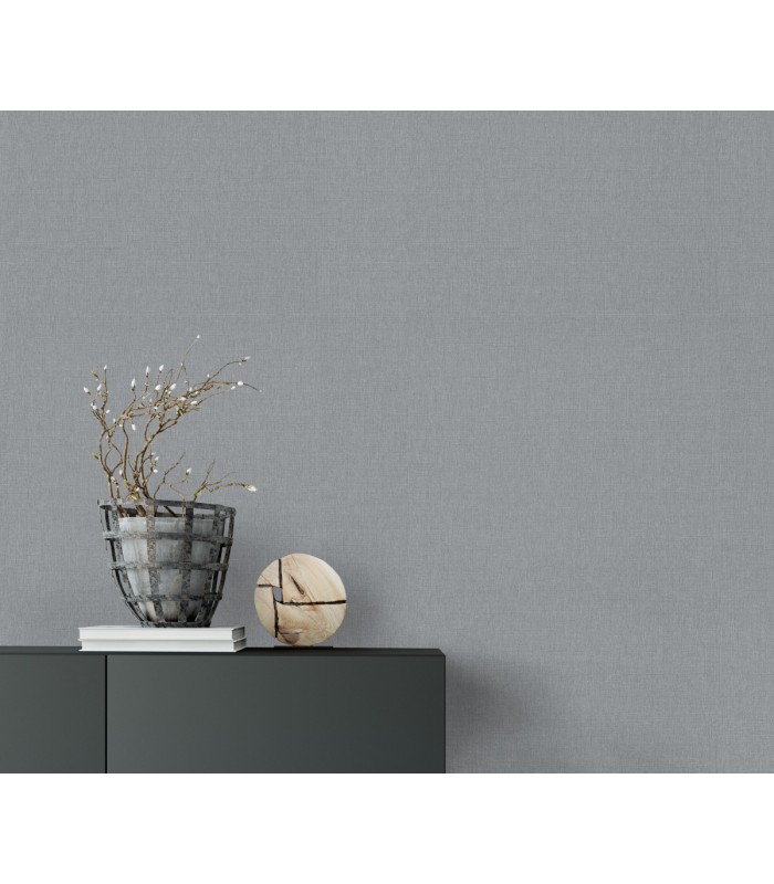 Papier peint Erismann - Collection Martinique - Intissé grainé - Décor : PASSION GRIS FONCE