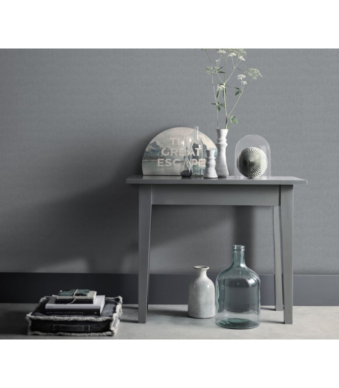 Papier peint Erismann - Collection Martinique - Intissé grainé - Décor : PASSION GRIS FONCE