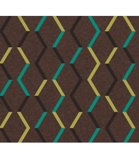 Papier Peint ZIGZAG UMBER JOY003 - Collection JOY - MASUREEL - REF. JOY003