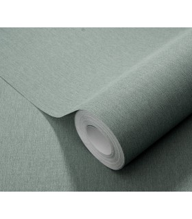 Papier peint Erismann, Collection Martinique - Intissé grainé, Décor : PASSION VERT CELADON