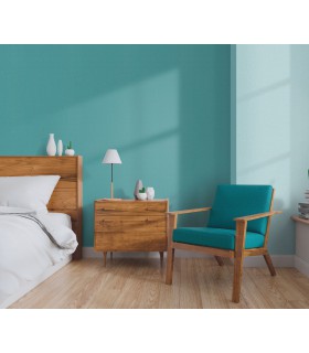 Papier peint Erismann, Collection Martinique - Intissé grainé, Décor : PASSION BLEU TURQUOISE