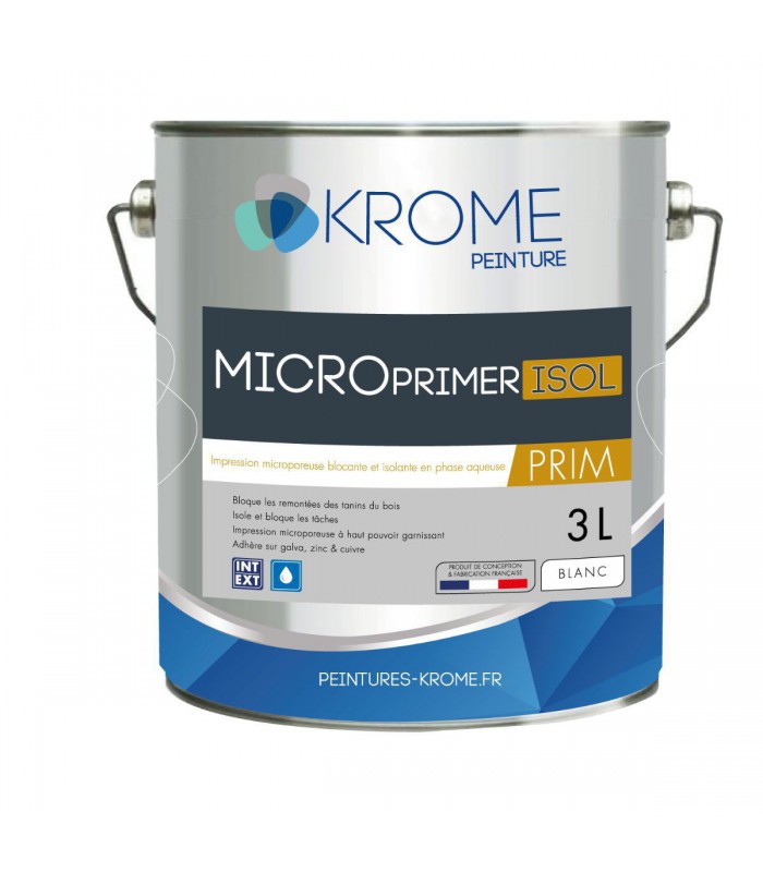 Krome Microprimer Isol Peinture d'Impression Microporeuse - Intérieur et Extérieur