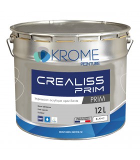 Krome Crealiss Prim – Primaire opacifiant – Intérieur - 12 L Krome Crealiss Prim – Primaire opacifiant – Intérieur - 12 L