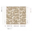 Papier Peint CHEVIOT IVORY DGRHA1011 260 - Collection RHAPSODY - MASUREEL - REF. DGRHA1011 260