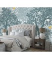 Papier peint Erismann - La Terrasse végétal - Décor végétal bleu gris -  220500101