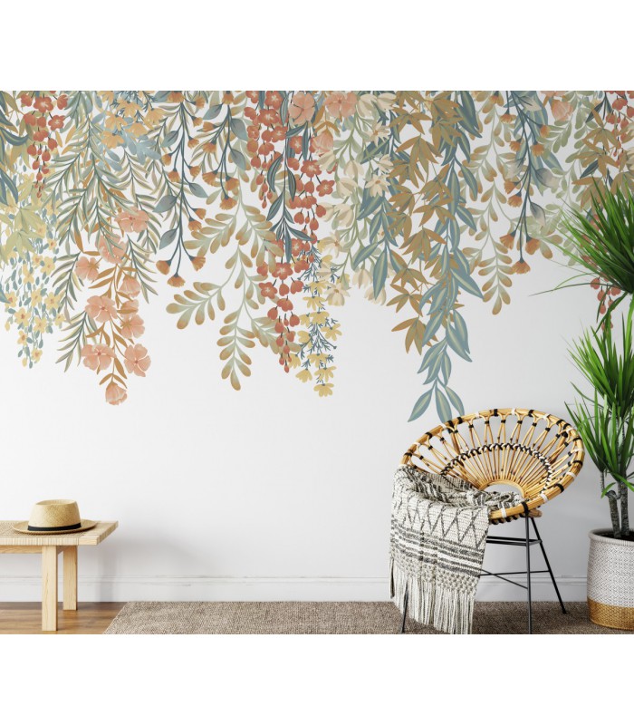 Papier peint Erismann - La Terrasse floral - Décor Floral panoramique - 220530101