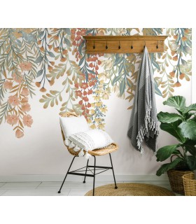 Papier peint Erismann - La Terrasse floral - Décor Floral panoramique - 220530101