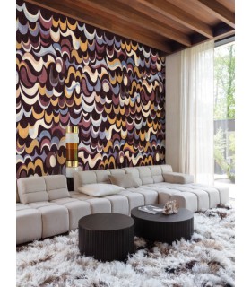 Papier Peint CHEVIOT NOCTURNE DGRHA1031 300 - Collection RHAPSODY - MASUREEL - REF. DGRHA1031 300