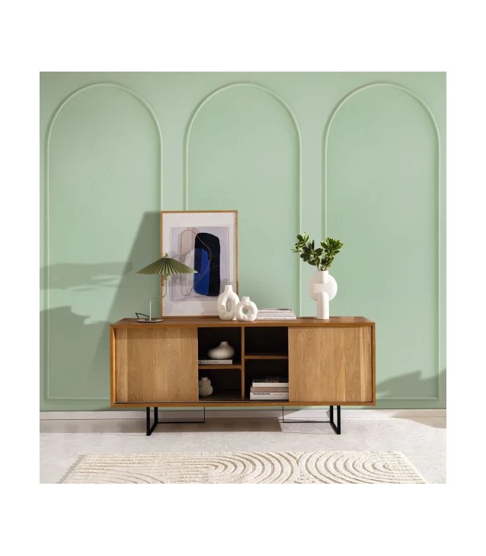 Panoramique MOULDING ARCH Vert M 106X280cm - Collection RELIEFS - CASELIO - Réf. RLF106347041