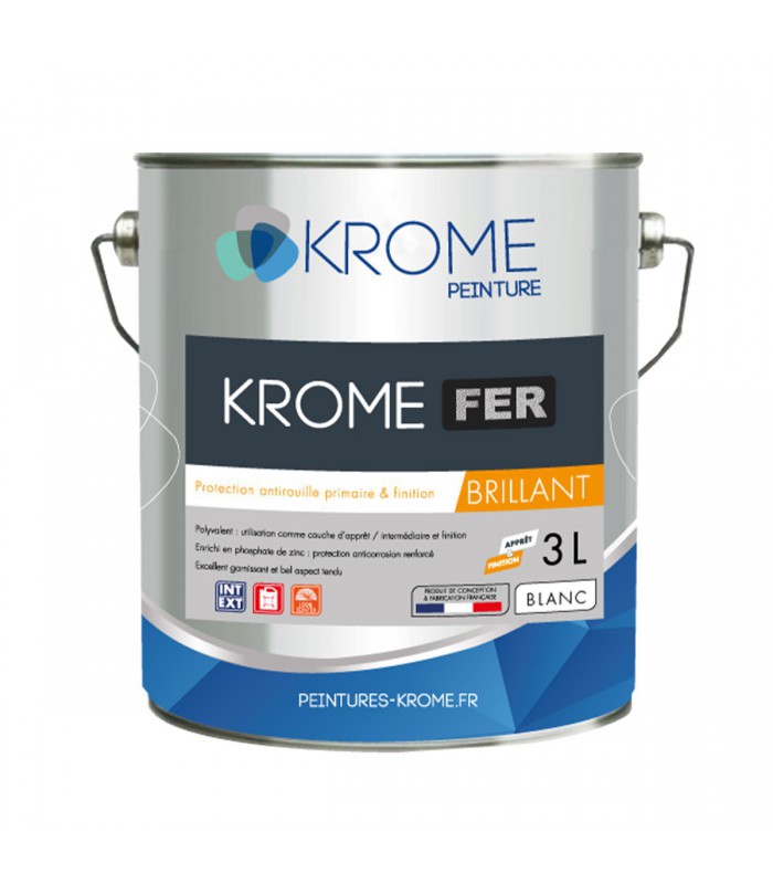 Krome Fer Peinture-laque glycéro antirouille Intérieur et Extérieur