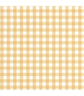 Papier Peint VICHY CAMEL - Collection ONCE UPON A TIME 2 - CASADECO - Réf. OUTD89261327