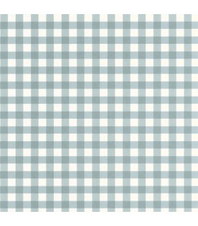 Papier Peint VICHY BLEU ORAGE - Collection ONCE UPON A TIME 2 - CASADECO - Réf. OUTD89266306