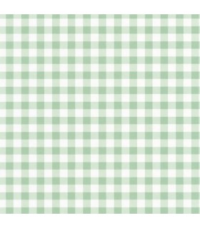 Papier Peint VICHY VERT CÉLADON - Collection ONCE UPON A TIME 2 - CASADECO - Réf. OUTD89267202