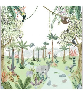 Panoramique IN THE HEART OF THE JUNGLE VERT M 300x280 - Collection ONCE UPON A TIME 2 - CASADECO - Réf. OUTD200697508