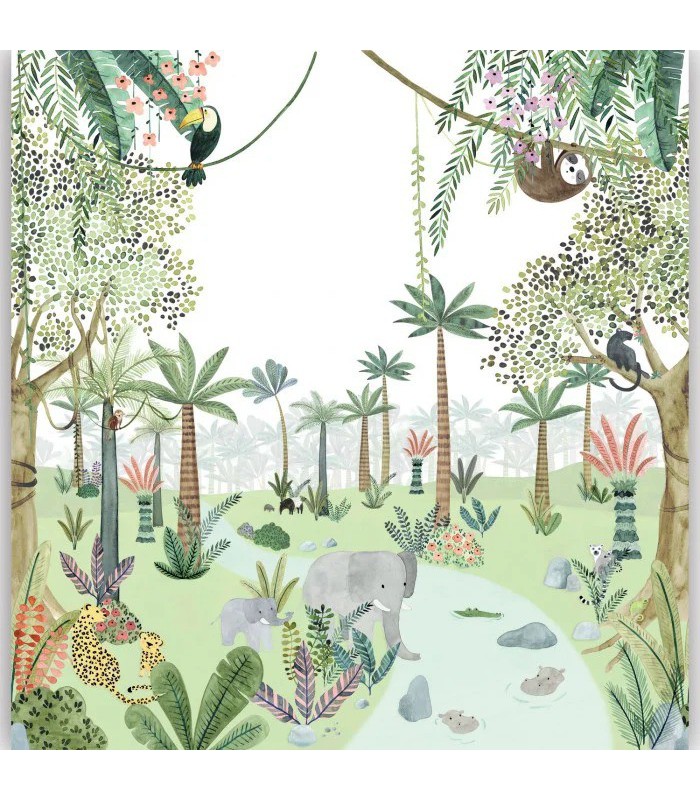 Panoramique IN THE HEART OF THE JUNGLE VERT M 300x280 - Collection ONCE UPON A TIME 2 - CASADECO - Réf. OUTD200697508