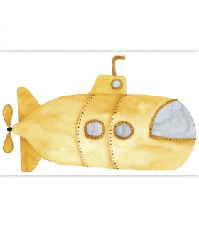 Panoramique YELLOW SUBMARINE SPRAY UP JAUNE - Collection ONCE UPON A TIME 2 - CASADECO - Réf. OUTD200992323