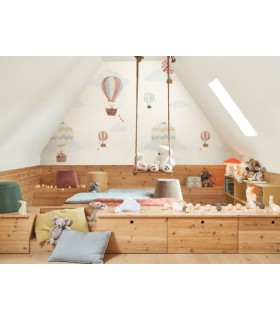 Panoramique TRAVEL AROUND THE WORLD BLANC M 200x280 - Collection ONCE UPON A TIME 2 - CASADECO - Réf. OUTD200720303