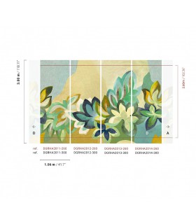 Papier Peint SOMERSET OASIS DGRHA2011 260 - Collection RHAPSODY - MASUREEL - REF. DGRHA2011 260